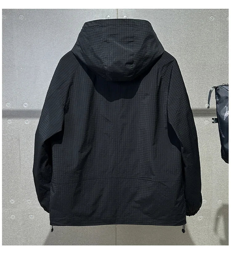 Men's Plus Size Workwear Jacket with Hood