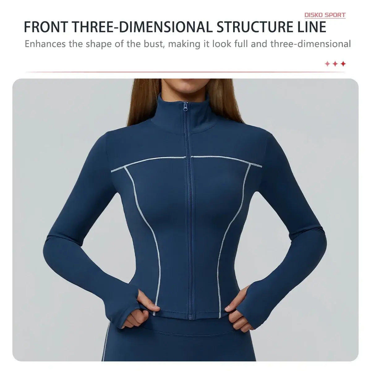 Women Slim Fit Long Sleeve Running Jacket