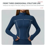 Women Slim Fit Long Sleeve Running Jacket