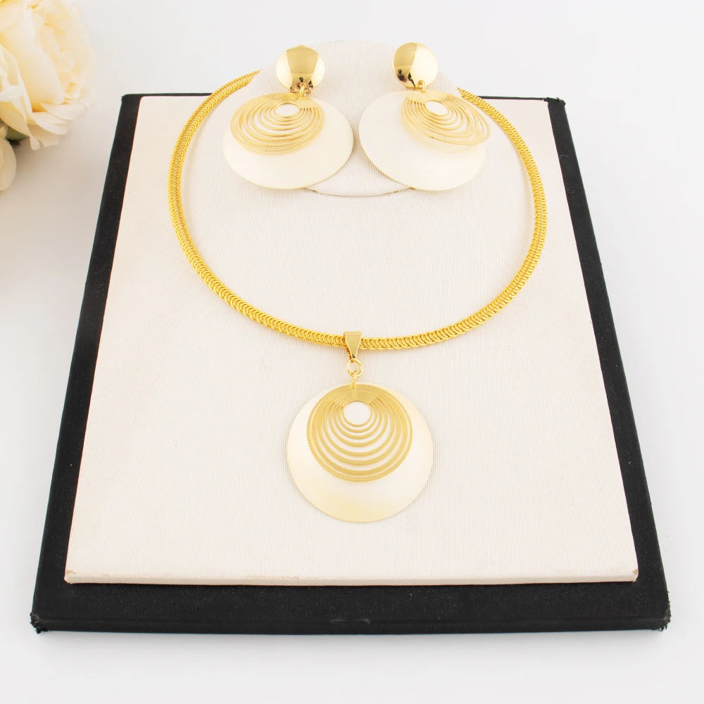 Dubai Nigerian Gold Jewelry Set