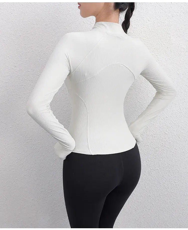 Women Textured Long Sleeve Running Jacket