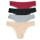 Women Mid-Rise Lace Thong