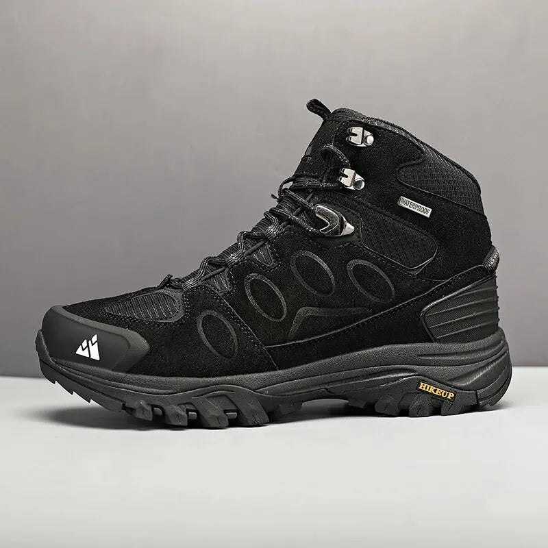 HIKEUP Men High Top Outdoor Hiking Boots