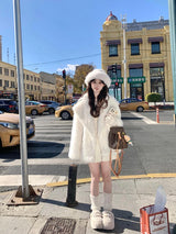 Oversized Faux Fox Fur Winter Coat