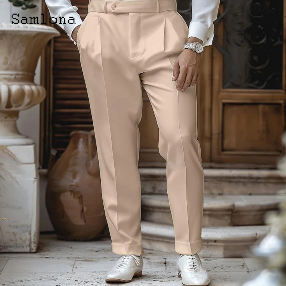 2025 Men's Plus Size Suit Pants – Elegant Naples Style
