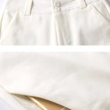 Women's High Waist Linen Shorts