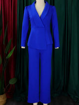 Women Plus Size Long Sleeve Pants Set