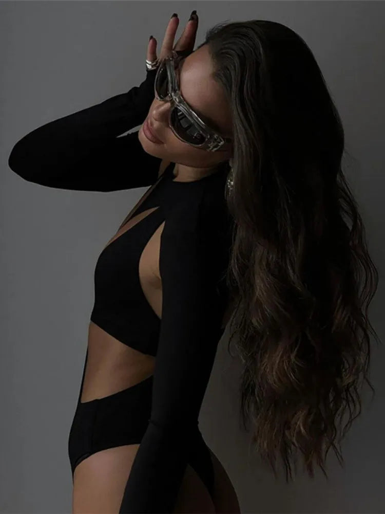 White Lapel Shirt Bodysuit – Sexy Versatile Top