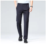 Men's Plus Size Business Trousers – Classic Black