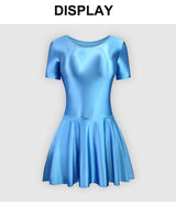 Women Satin Sports Ballet Skirt