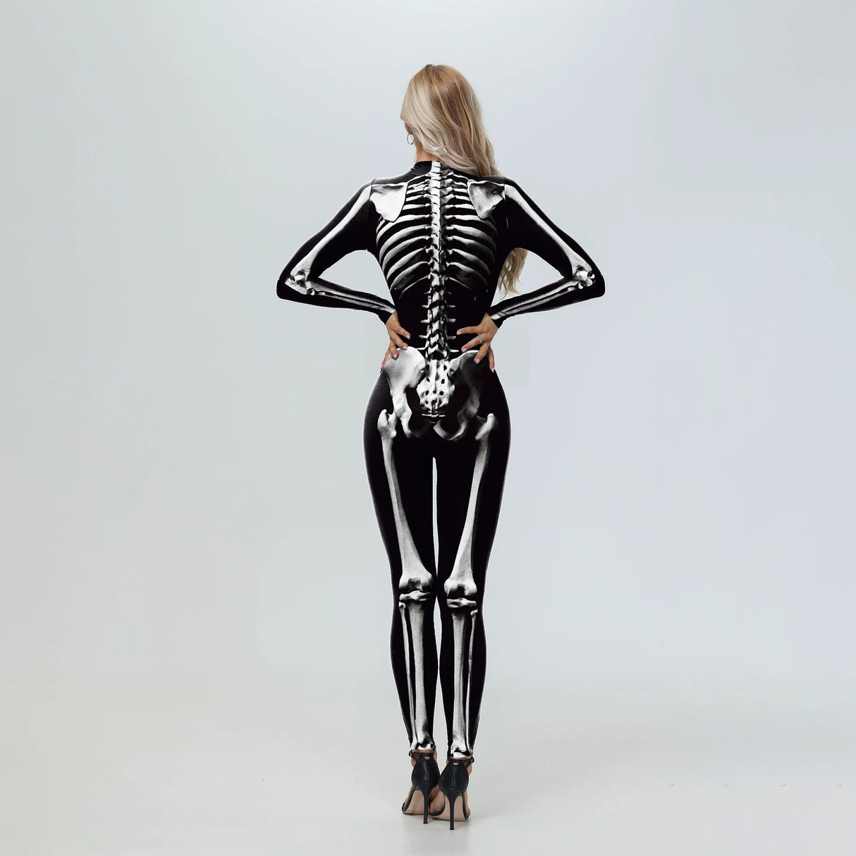 Zombie Skeleton Bodysuit Halloween Jumpsuit Costume