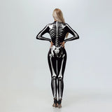 Zombie Skeleton Bodysuit Halloween Jumpsuit Costume