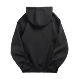 Men's Oversize Hoodie – Solid Black Pullover