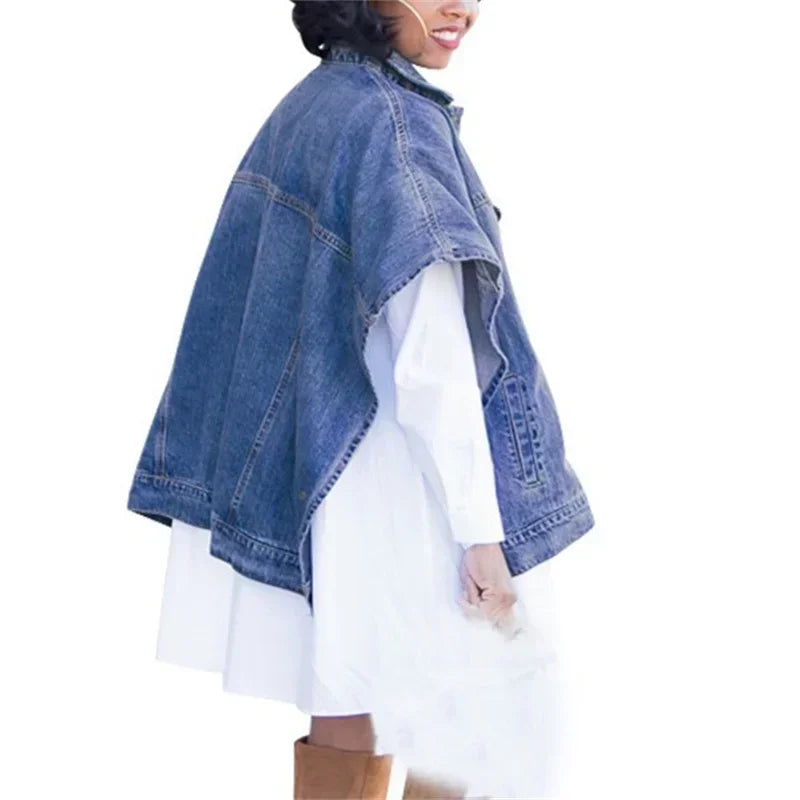 Women’s Sleeveless Vintage Denim Cardigan Coat