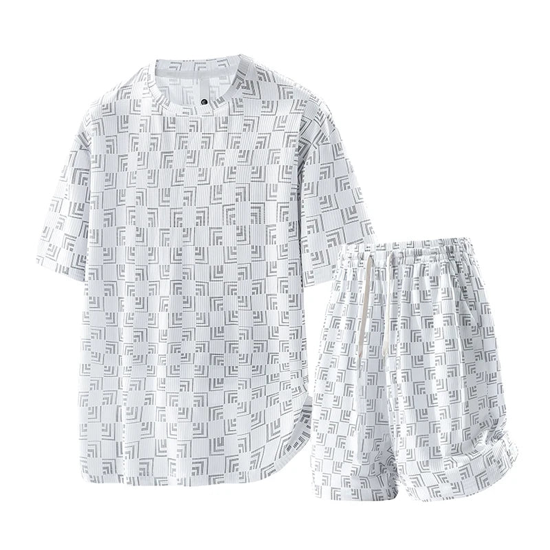 Men’s Plus Size Summer Tracksuit Set