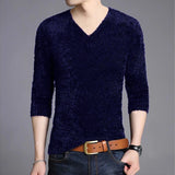 Men's Plus Size V-Neck Jumper