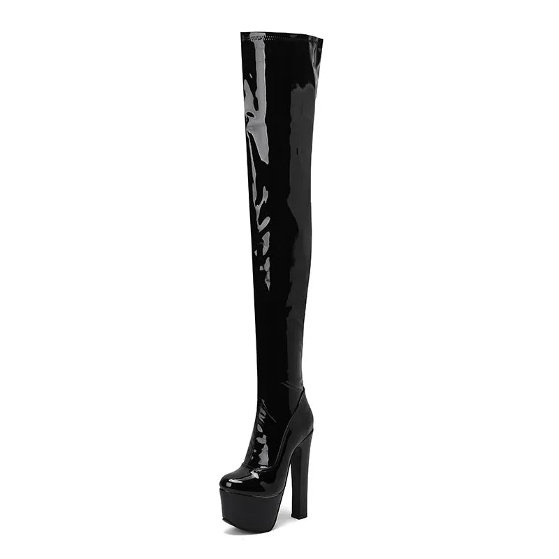 Women’s Sexy Over-the-Knee Platform High Heel Boots