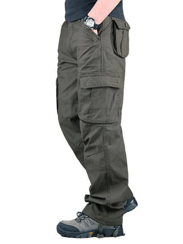 Men Straight Leg Cargo Pants