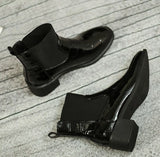 Women Pointed Toe High Heel Work Booties – Short Ankle Shoes