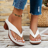 Women Wide Toe Flip Flops