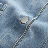 DenimPulse™ – Waist Slim Short Denim Jumpsuit (Playful, Sculpted & Trendy)