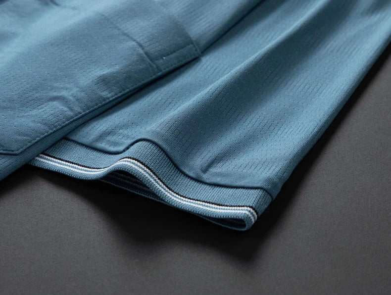 Men Anti-Wrinkle Pocket Polo Shirt