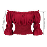 Medieval Pirate Peasant Blouse Costume Top