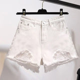 Summer Women's High Waist Cowboy Denim Shorts
