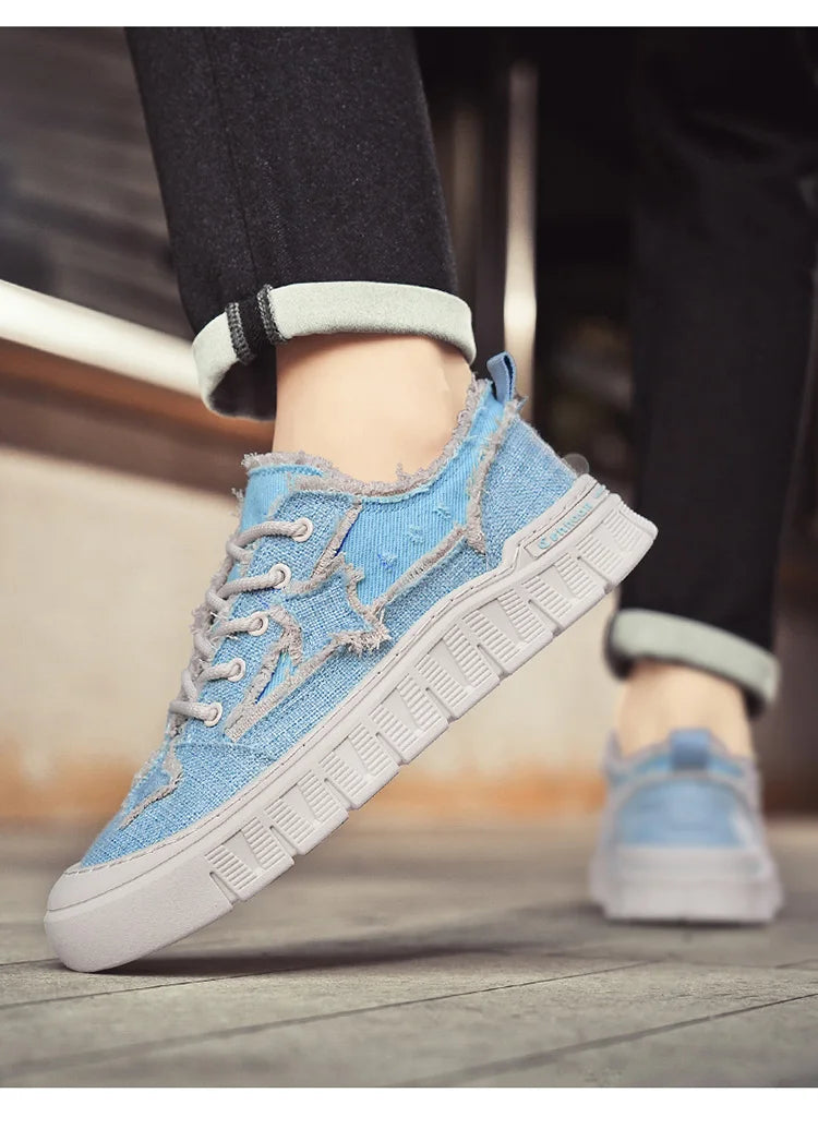 Men’s Canvas Flat Low-Top Shoes