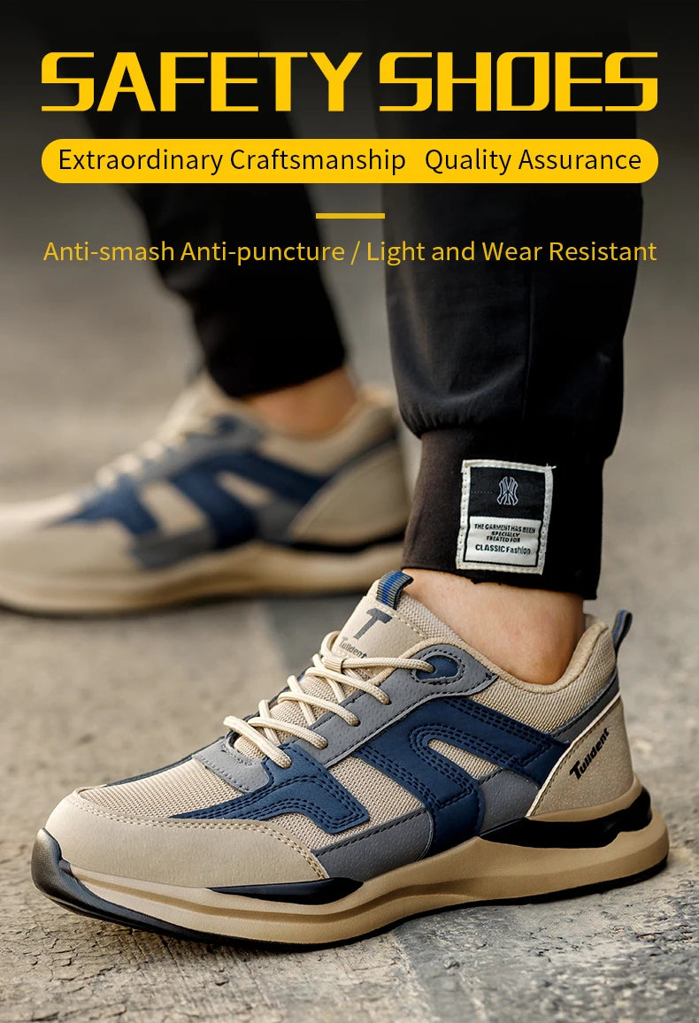 Men Steel Toe Indestructible Work Sneakers