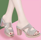 Black Leather Heeled Slides – Sexy & Comfortable 2025