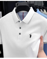 Men Cotton Embroidered Polo Shirt