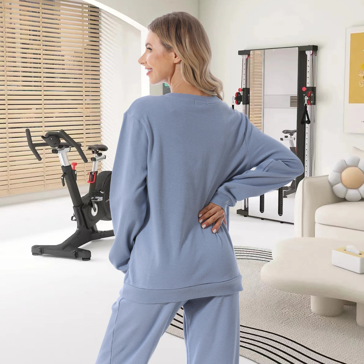 Waffle Knit Nursing Sweater Hoodie