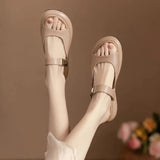 Women Minimalist White Slide Sandals