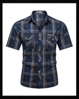 Men Plaid Casual Shirt