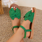 Women Bow Tie Sandals Casual Summer Slides