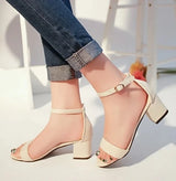 Elegant Low Block Heel Sandals – 2025