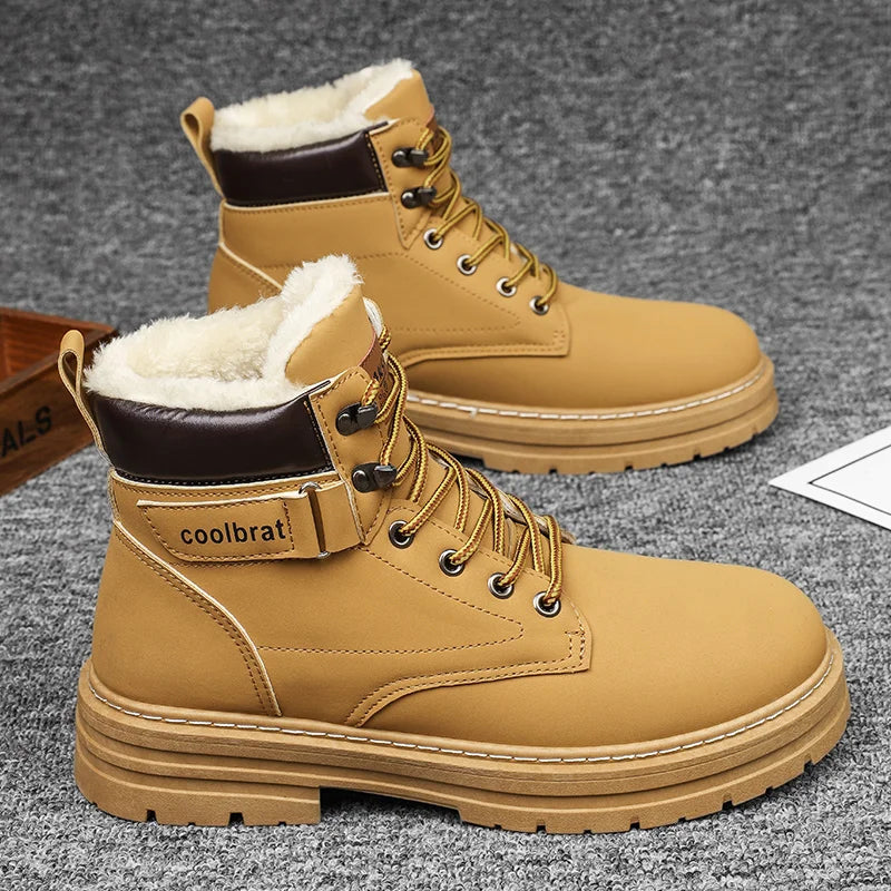 Men’s High-Top Denim Casual Boots