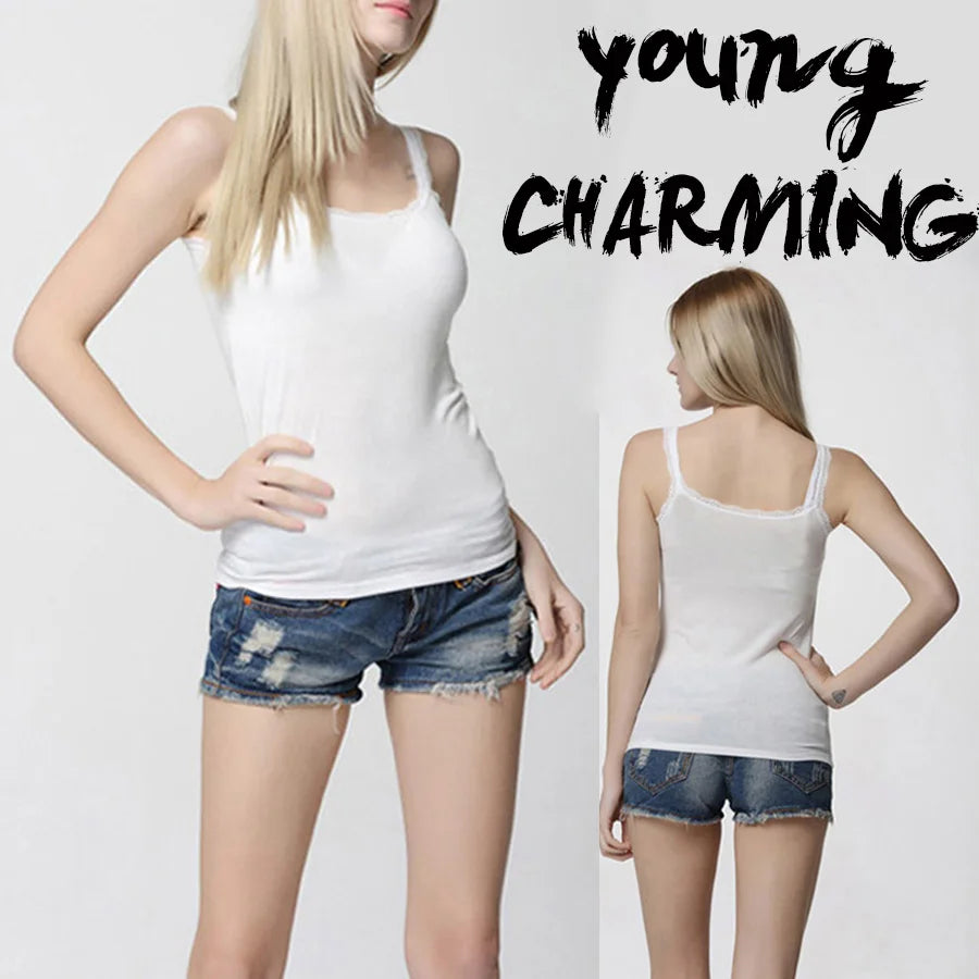 Women Cotton Lace Camisole