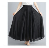 Women Linen Maxi Skirt
