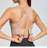 Women Cross Back Sports Bra Plus Size