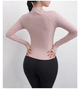 Women Textured Long Sleeve Running Jacket