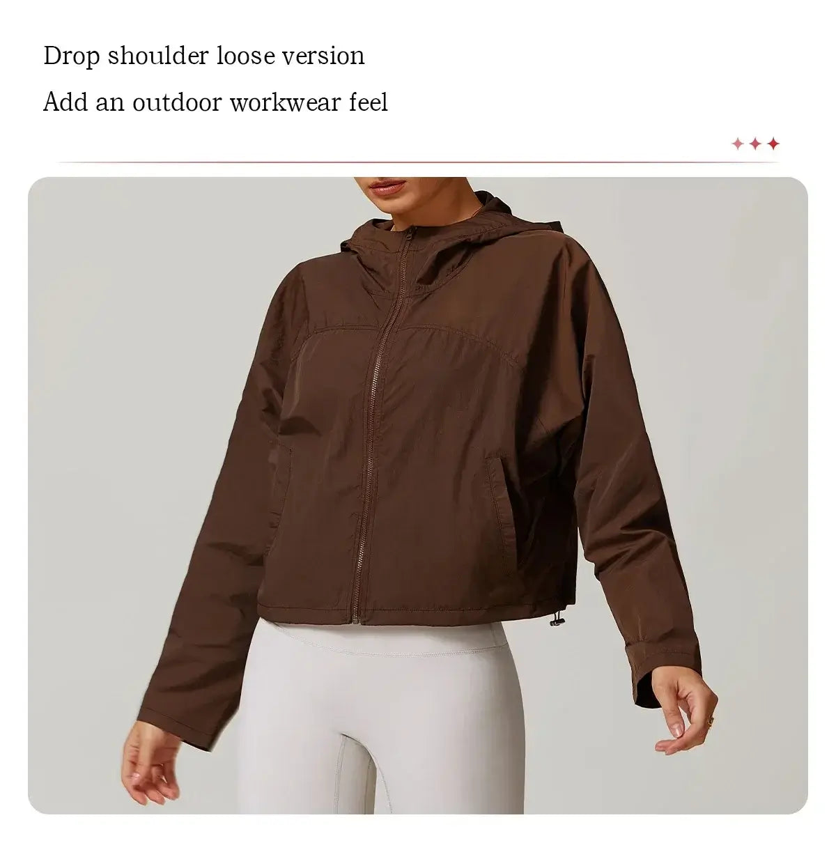 Women Windproof Quick Dry Yoga Jacket