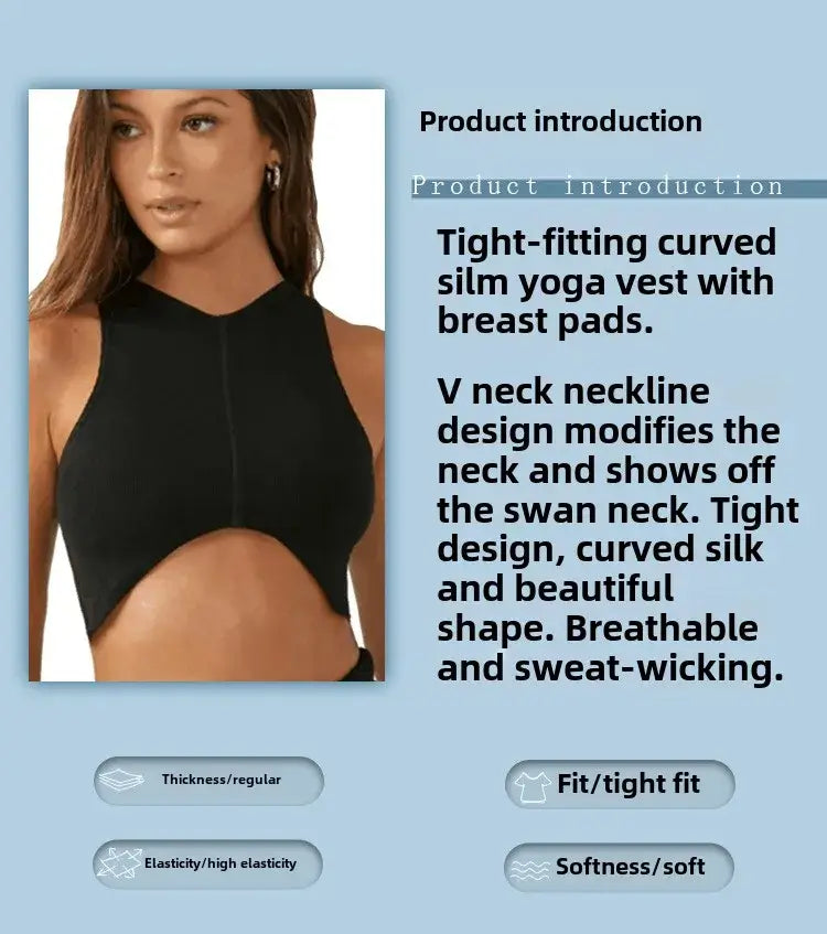 Women Shockproof Sports Bra Crop Tank