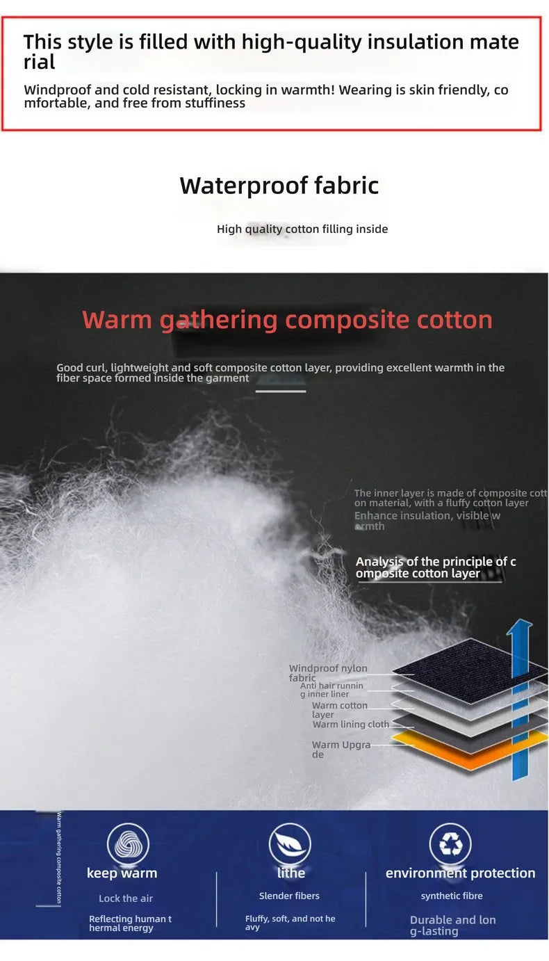 Men Thick Hooded Parka Jacket