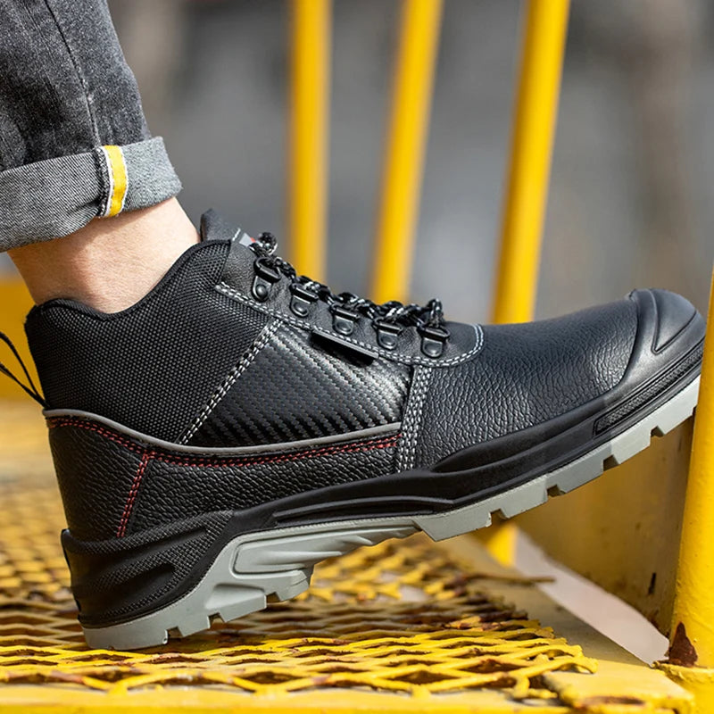 Men Waterproof Anti-Puncture Safety Boots