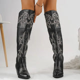 Western Cowboy Knee High Boots – 2025