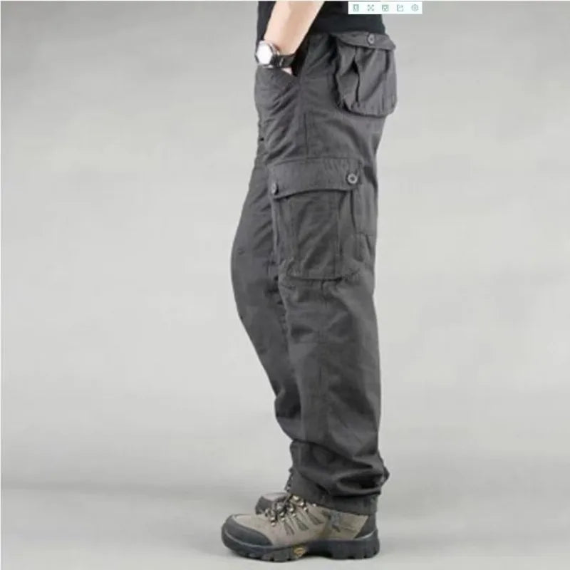 Men Straight Leg Cargo Pants