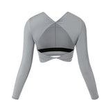 Women Open Back Long Sleeve Yoga Top