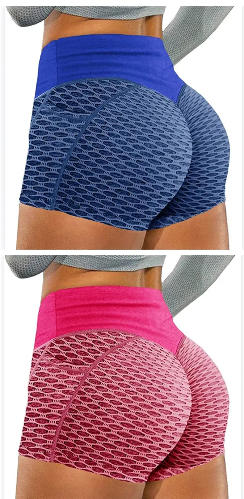 Women Honeycomb Yoga Shorts